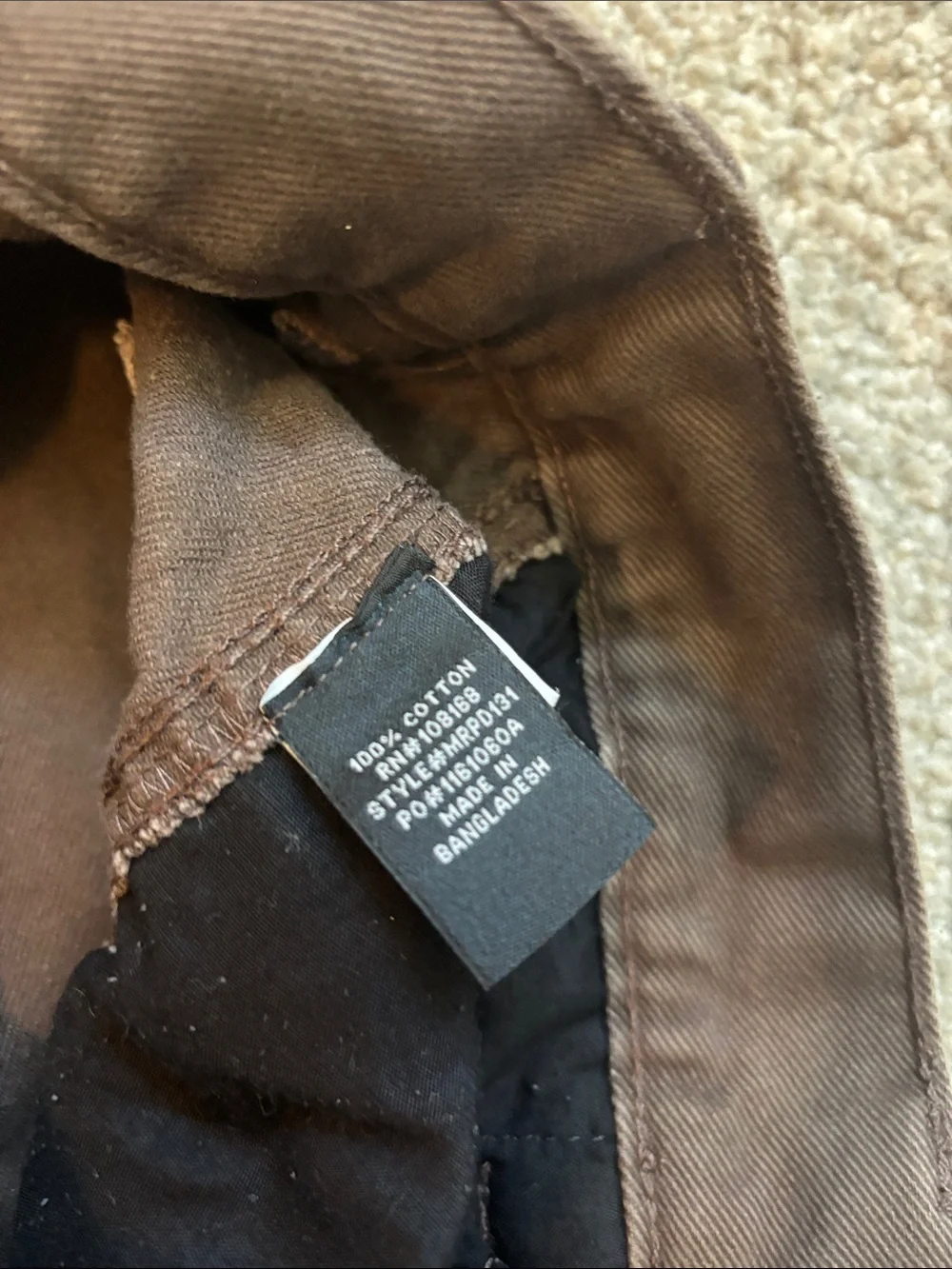 RSQ Men's Dark Brown Cargo Work Shorts Size 31